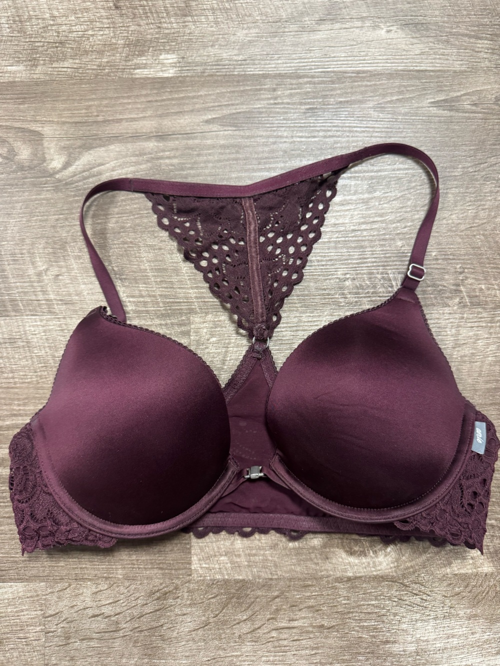 Aerie Burgundy Racerback Bra Size 34C